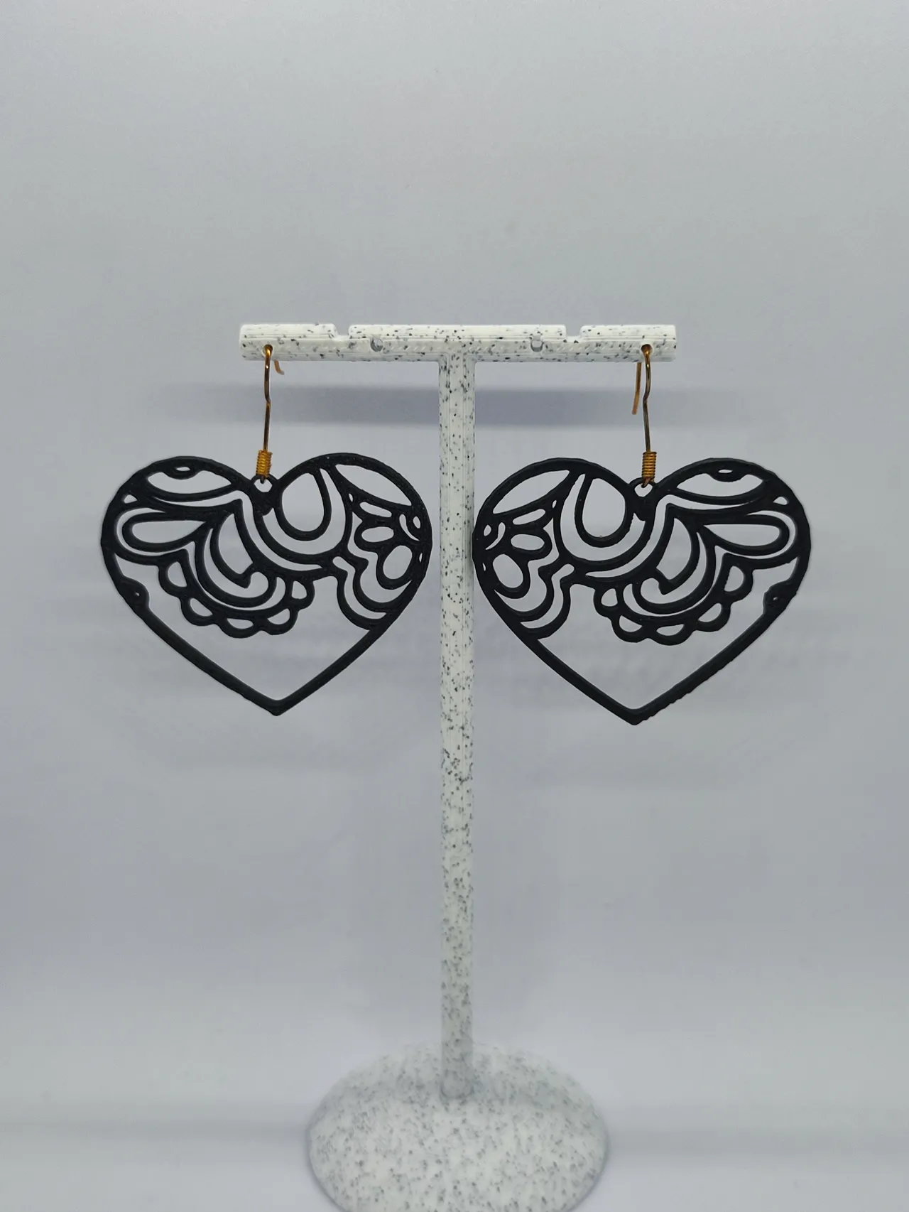 Aretes Corazón de Encaje view 3