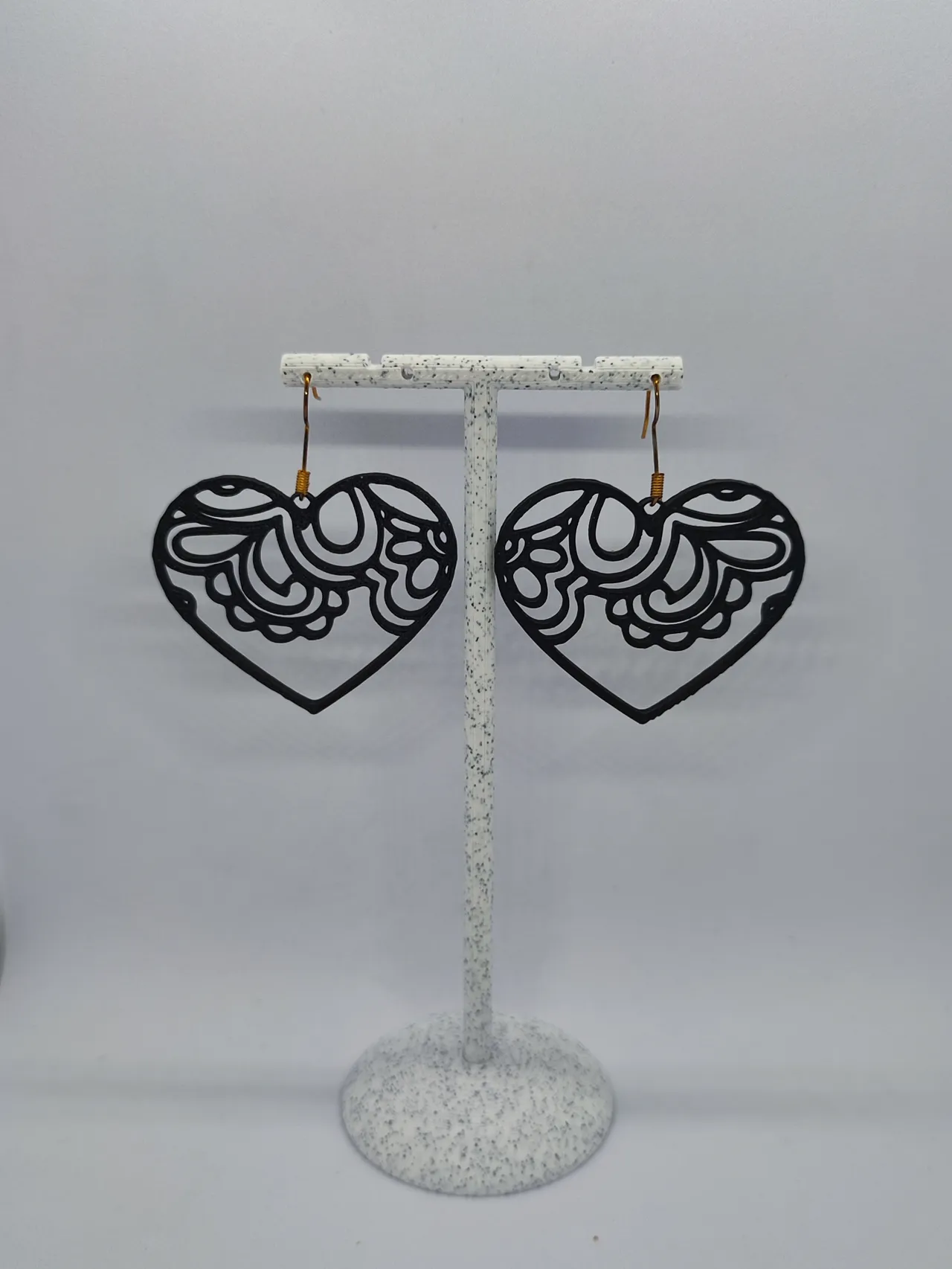 Aretes Corazón de Encaje view 2