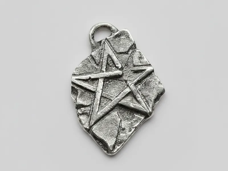 Pentagram Pendant - Double Sided Gothic/Wiccan 