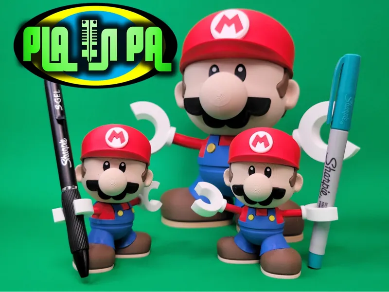 Articulating Toy Mini Mario multi part