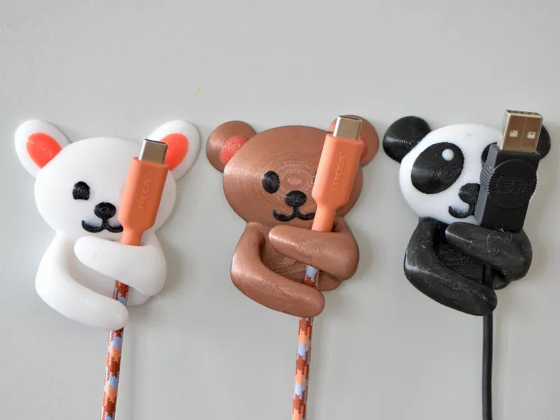 Cute Animal Cable Holder | AMS | USB