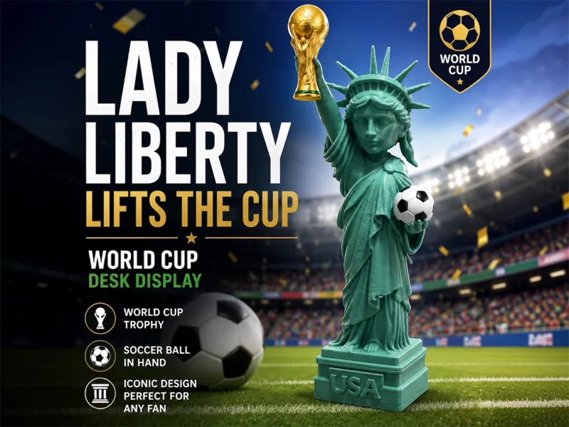 World Cup Statue of Liberty Desk Display