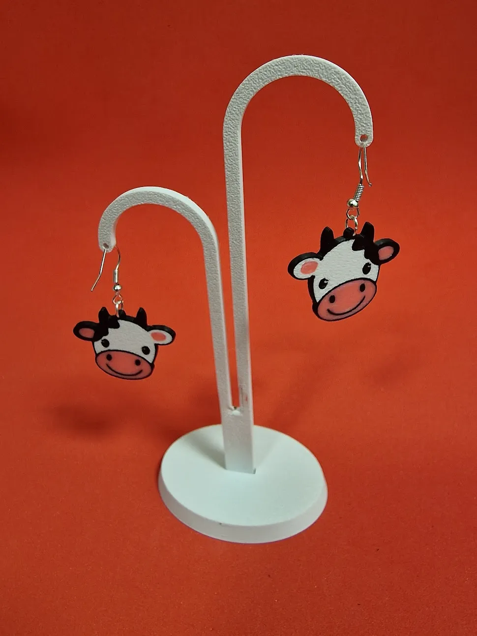 Sweet cow earrings view 2