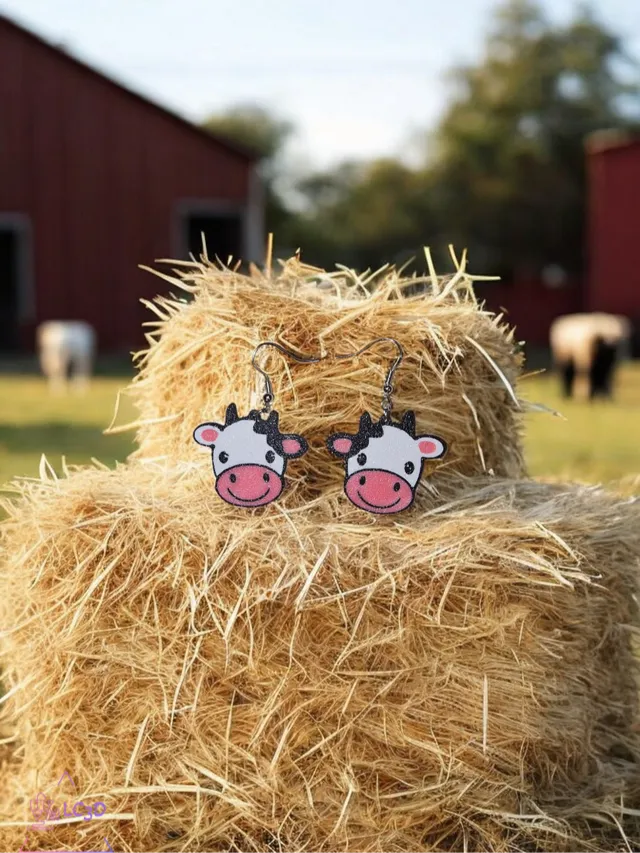 Sweet cow earrings