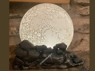 Halloween Full Moon Backdrop Lighted