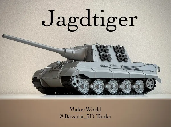 Фигурка Jagdtiger танк разрушител с подвижен ствол