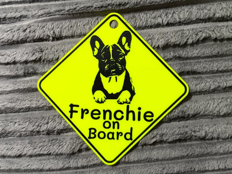 Autoschild Frenchie on Board