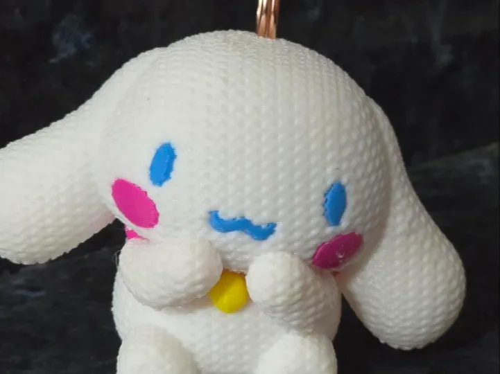 Knitted Cinnamoroll (Keychain hole available)