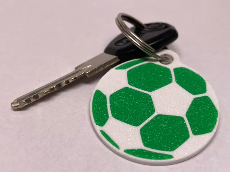 Fussball Schlüsselanhänger grün weiß Werder Farben