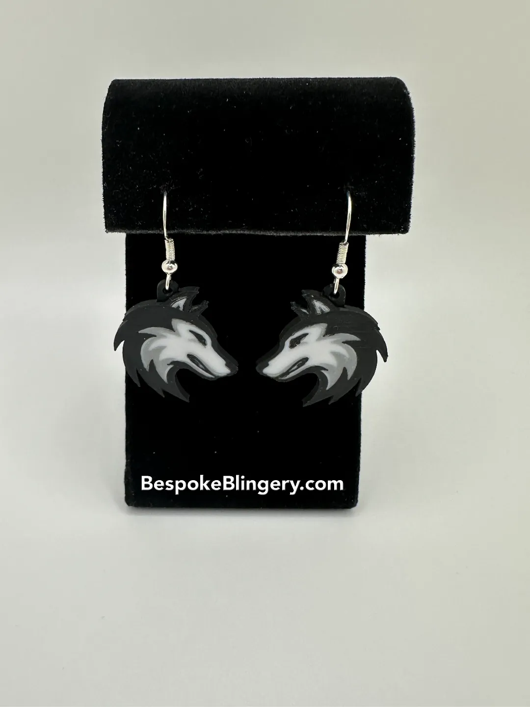Wolf Earrings view 2