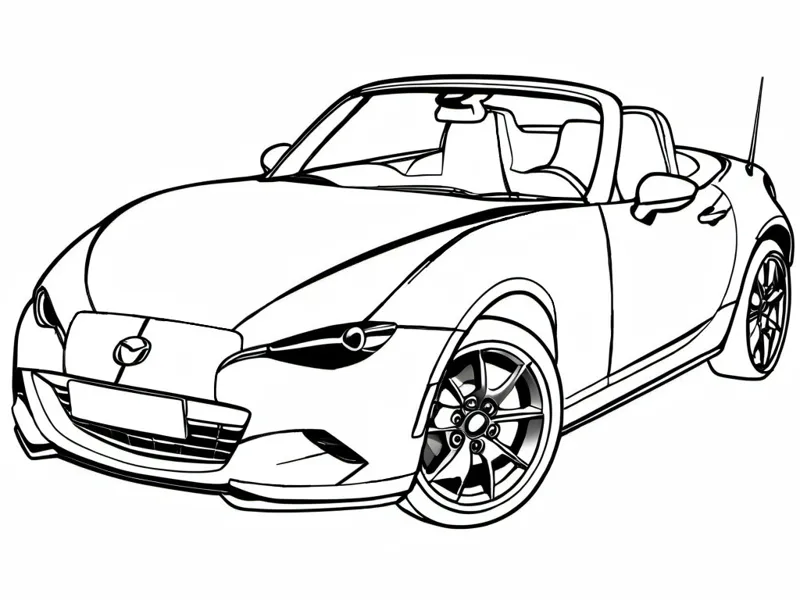 Mazda Miata MX5 ND lineart