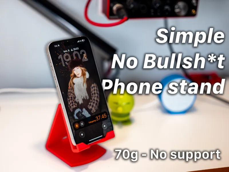 Simple phone stand - no support & 2 sizes