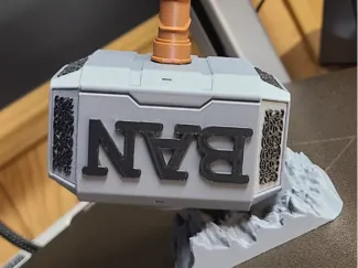 The BAN HAMMER (Thor's Hammer Gamer Remix)