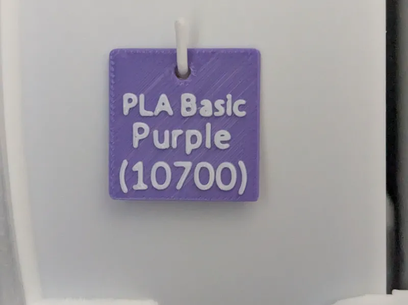 Filament ID tag - Customise in Bambu Studio