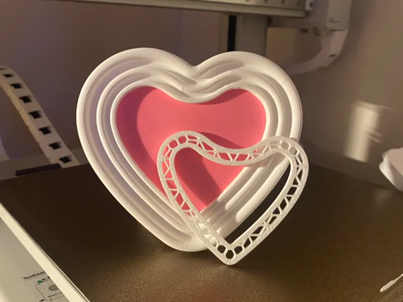 Heart Shape Photo Frame with Stand & Template