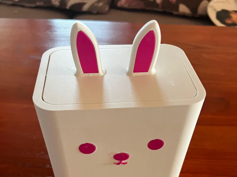 兔子桌面垃圾桶