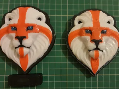 st Georges flag lion