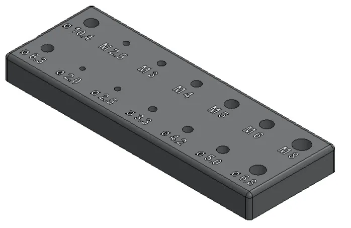 Holder thread drill bit set 