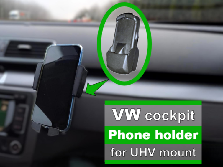 VW smartphone holder UHV preparation | Handyhalter