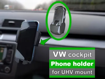 VW smartphone holder UHV preparation | Phone holder