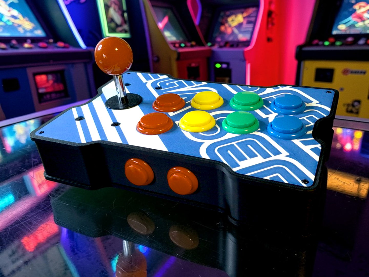 Sega Themed 10 Button Arcade Stick Case