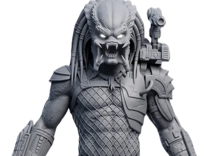 Pieza para disfraz o exhibición: The Predator Unmasked – Yautja Warrior. Referencia del modelo original.