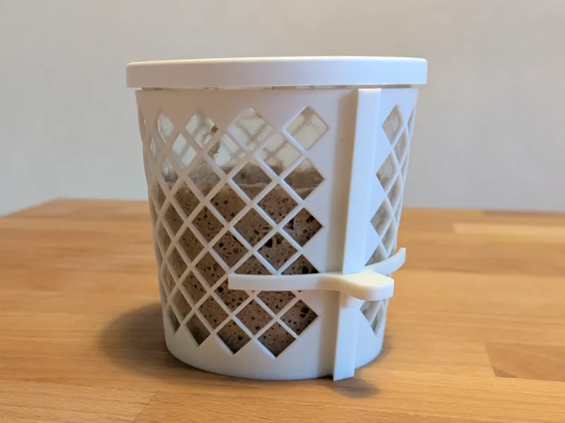 Sauerteig Höhenmarkierer Weck Sturzglas 580ml