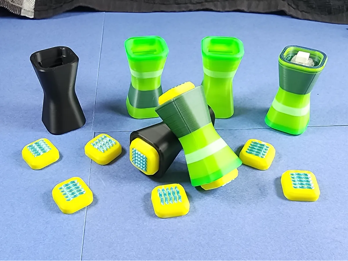 Clicker Object Double Button Clicker Flush Object Commercial Use - Free 3D Print Model ...