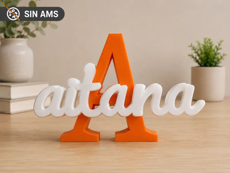 Aitana - Personalized 3D Nameplate & Desk Decor