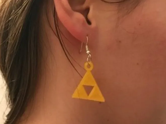 Boucles d'oreilles triforce Zelda