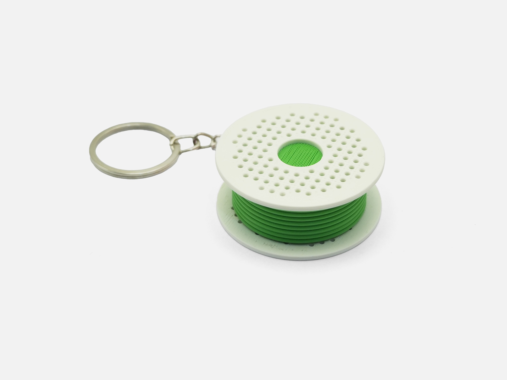 Filament Spool Spinner Fidget Toy Keychain - 1