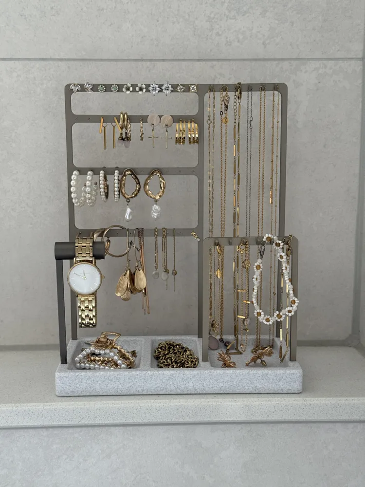 Espositore Per Gioielli Creativo In Metallo - Forma Artistica Per Collane, Orecchini, Bracciali - Antico