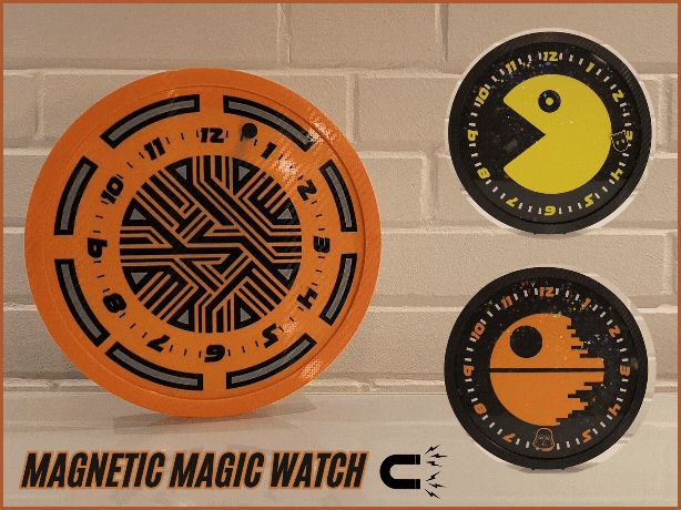Magnetic Magic Watch V1 with easy change Dial