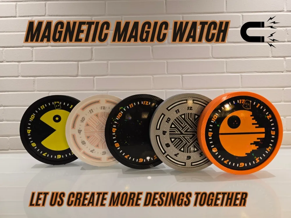 Magical Watch Magnetic Magic Watch V1 with easy change Dial by 3D_Freak MakerWorld ...