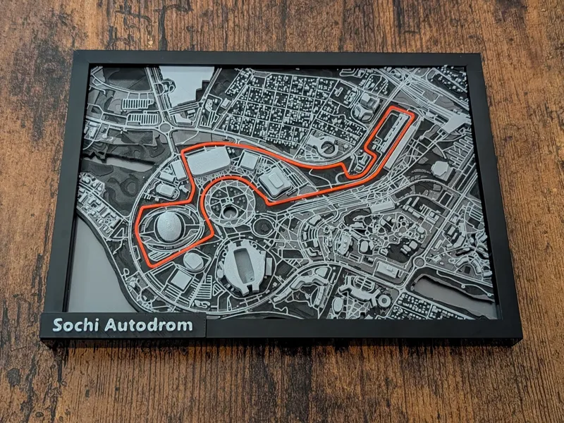 Sochi Autodrom 3D Miniature