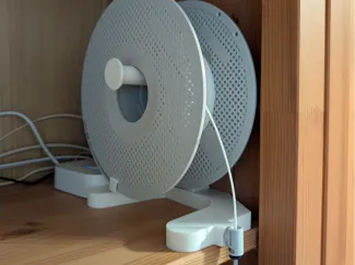 External Spool support for top shelve
