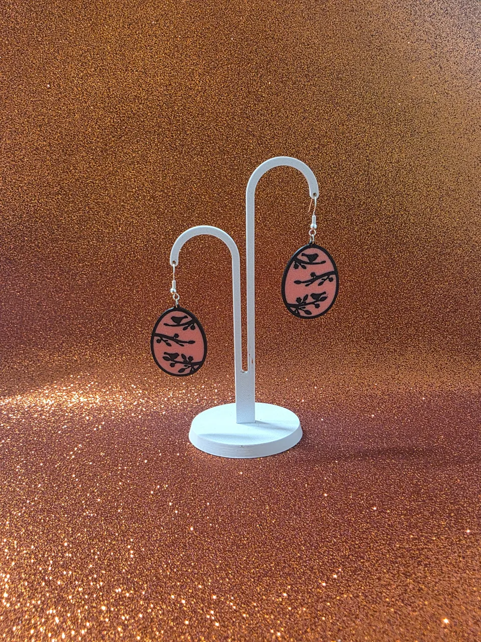 Spring Easter Egg earrings view 3