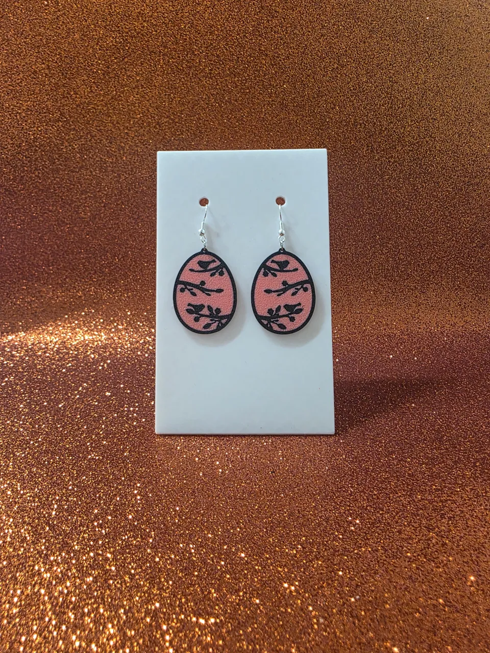 Spring Easter Egg earrings view 2
