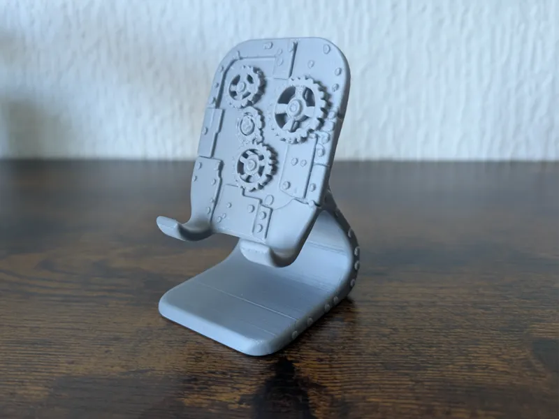 Steampunk phone holder