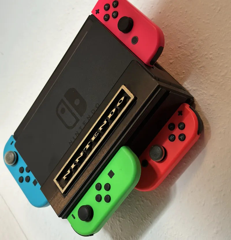 nintendo switch and controllers wallhanger