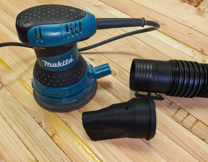Vacuum adapter for Makita Sander to 2.5 inch hose