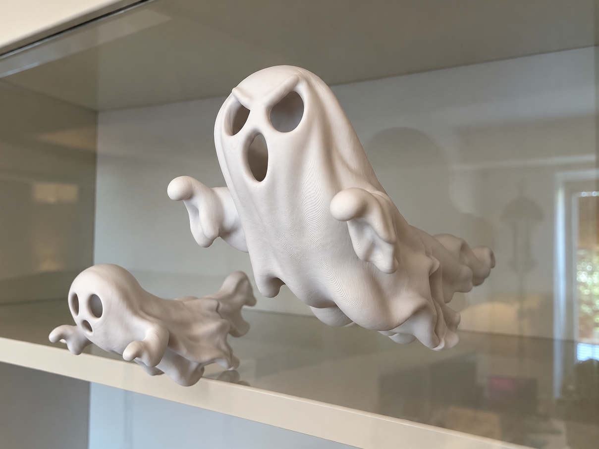 Halloween Ghost Through the Window - 1