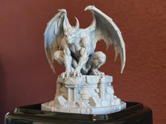 Abyssal Gargoyle - Dark Sentinel Statue