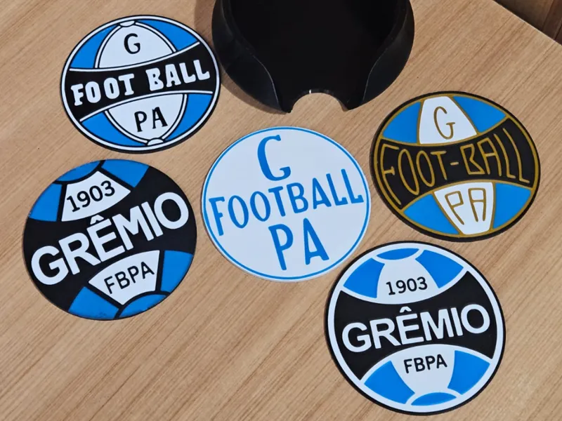Porta copos escudos do Grêmio