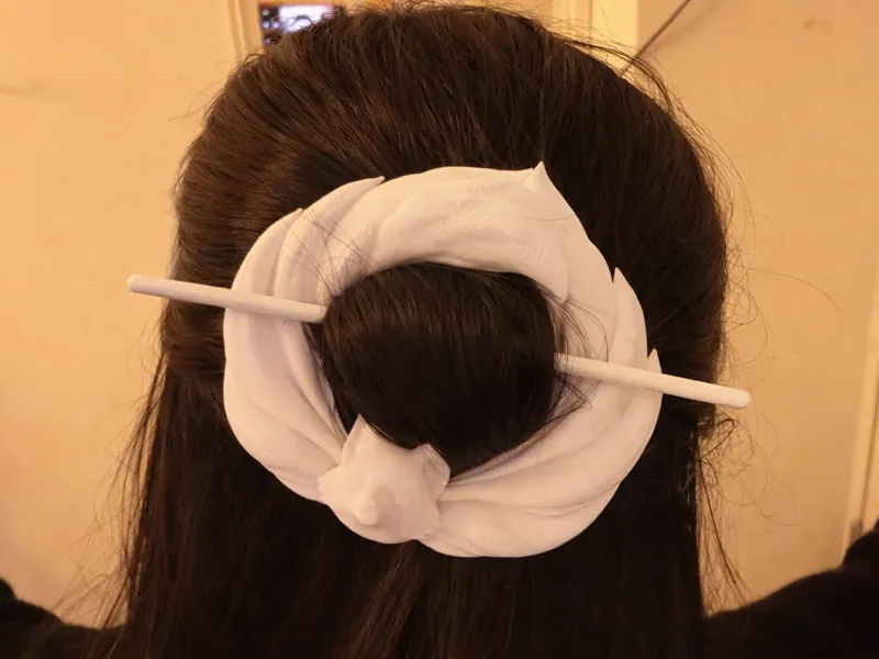 Kitsune hairpin (the Nine-tailed fox Spirit)