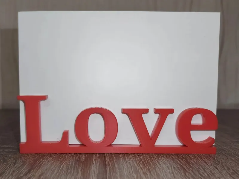 LOVE Photo / Note Holder – Minimal Decor