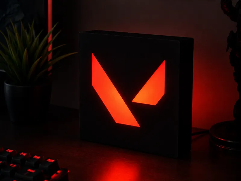 Valorant Logo LED Lamp