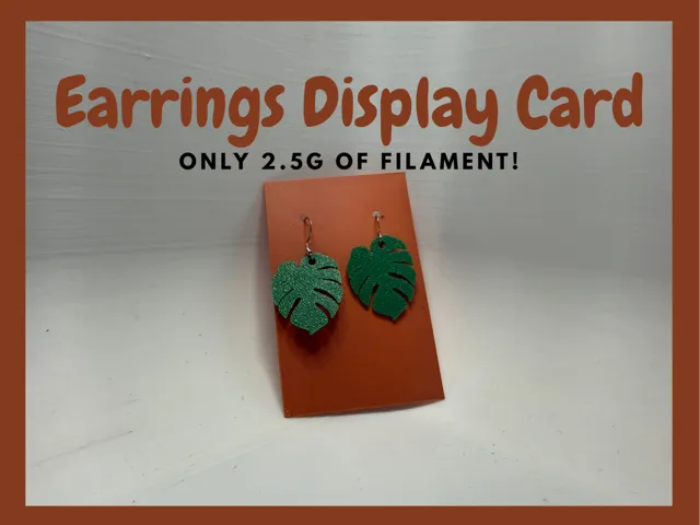 Earrings Display Card
