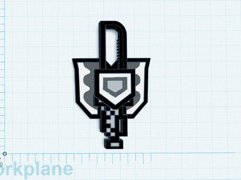 Monster Hunter Charge Blade Fidget Spinner