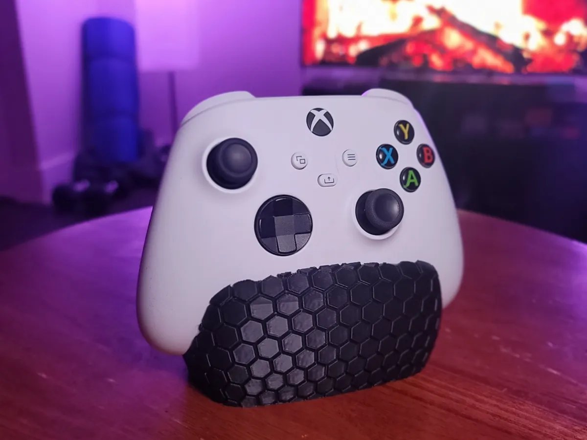 XBOX SERIES X/S CONTROLLER HOLDER || HEX PATTERN - Free 3D Print Model ...